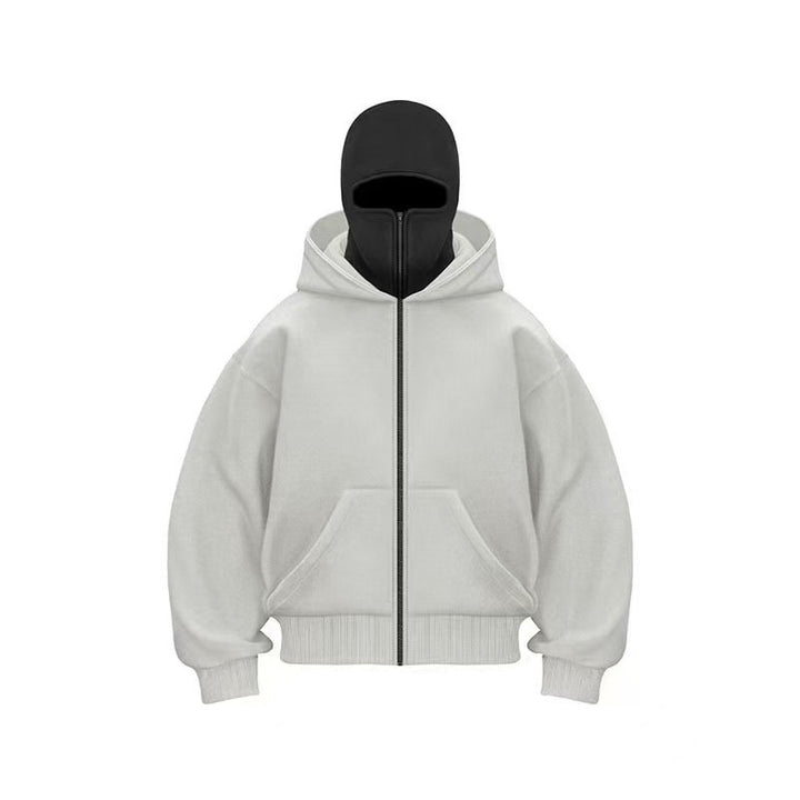 Men's Hooded Zip-Up Baseball Jacket