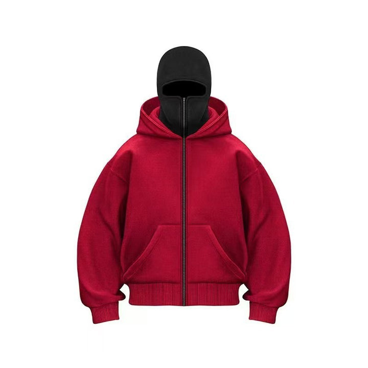 Men's Hooded Zip-Up Baseball Jacket