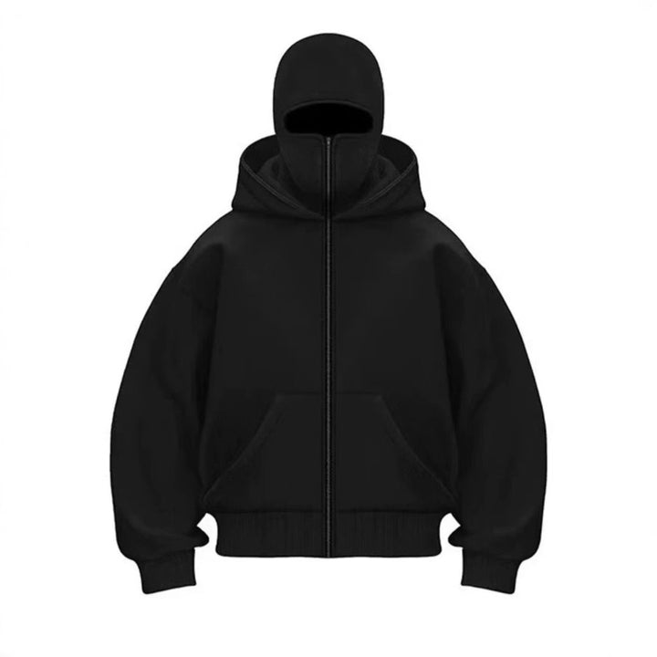 Men's Hooded Zip-Up Baseball Jacket
